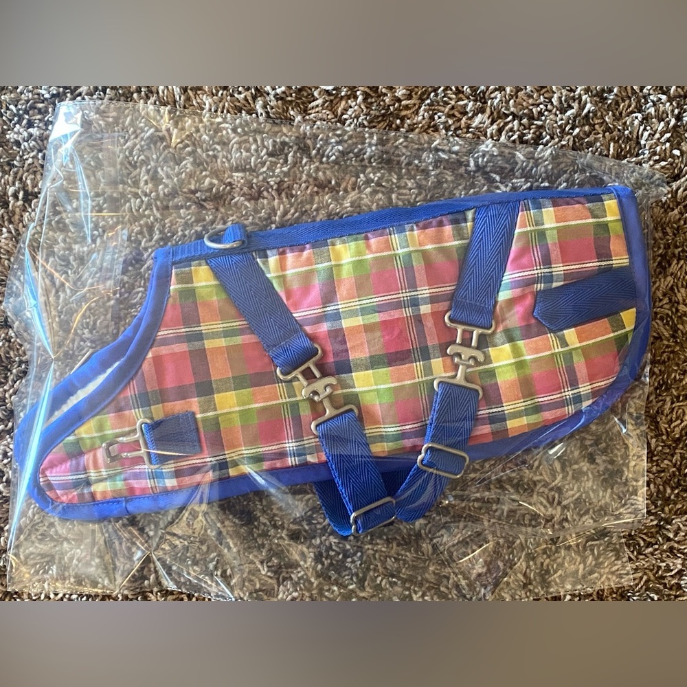 🌈 Rainbow Multi Plaid Dog Coat Jacket by Canine Styles NYC Boutique 🌈